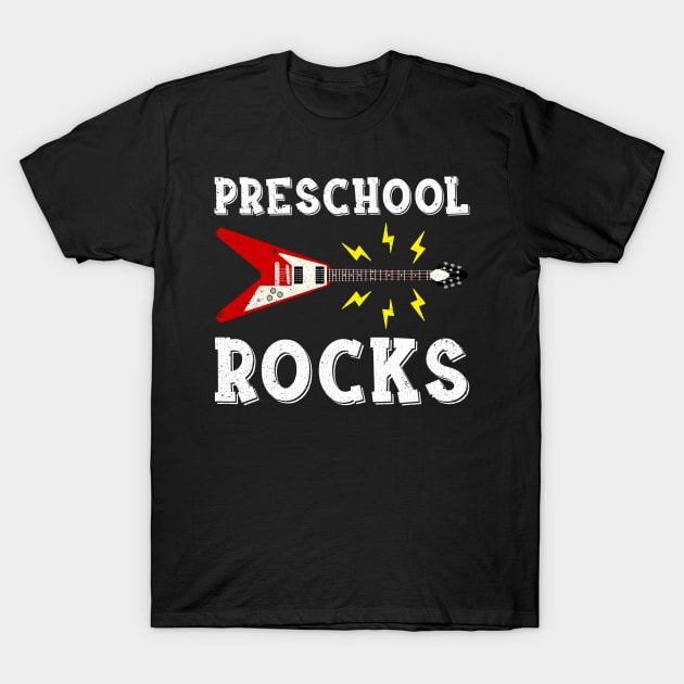 Preschool Rocks Teacher Student Kid Back To School T-Shirt by hardyhtud